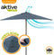 Parasoll Aktive 200 x 235 x 120 cm Antraciet Aluminium