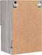 vidaXL - Tv-meubel - met - LED-verlichting - 40,5x30x60 - cm - grijs - sonoma - eiken