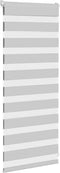 vidaXL - Zebra - rolgordijn - 65x100 - cm - stofbreedte - 60,9 - cm - lichtgrijs