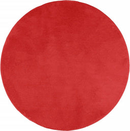 vidaXL - Vloerkleed - OVIEDO - laagpolig - Ø - 80 - cm - rood