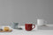 Viva - Minima Balanced Medium Tea Cup with Infuser (Pure White)