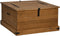 vidaXL - Opbergkist - HALDEN - 91x91x47 - cm - massief - grenenhout