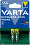 Varta 58397101402 - Oplaadbare Batterijen - 550 mAh NiMH - Groen (2 stuks)