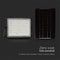 V-TAC VT-120W Zwarte Solar schijnwerpers - 10W - IP65 - 1200 Lumen - 6400K