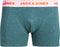JACK&JONES JACSUPER TWIST TRUNKS - Boxershorts 3-Pack Effen Gemeleerd - Grijs Licht Blauw Groen (3-pack)