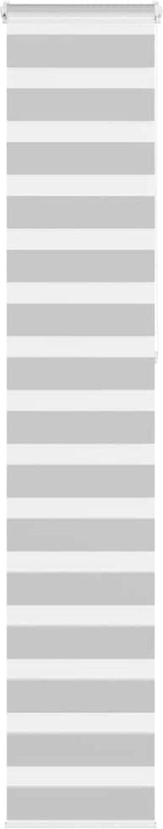 vidaXL - Zebra - rolgordijn - 40x230 - cm - stofbreedte - 35,9 - cm - lichtgrijs