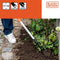 BLACK+DECKER Cultivator - Telescopische Steel 77 - 112 CM - 3 Tanden - Aluminium/Koolstofstaal