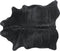 NASQU - Leer vloerkleed - Zwart - 3-4 m² - Koeienhuid leer