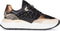 PS Poelman CHARU - Dames sneakers - Vetersluiting chunky zool 4 cm - Beige