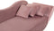 MERI - Chaise longue - Roze - Rechterzijde - Fluweel