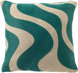 Dutch Decor OCEANE - Buitenkussen 45x45 cm - waterafstotend en uv-bestendig - Latigo Bay - blauw