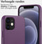 Accezz iPhone 12 Pro / 12 - Back Cover - MagSafe Leather - Heath Purple