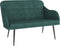 vidaXL - Bankje - 110x76x80 - cm - fluweel - donkergroen