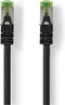 CAT7 Netwerkkabel - S/FTP - RJ45 Male - RJ45 Male - 2.00 m - Snagless - Rond - LSZH - Zwart - Envelop