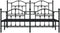 vidaXL - Bedframe - met - voetbord - zonder - matras - metaal - zwart - 180x200 - cm