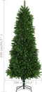 vidaXL - Kunstkerstboom - met - verlichting - en - kerstballen - 240 - cm - groen