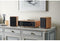 Bluetooth microsysteem - THOMSON - Hout/Zwart - FM Radio/DAB+/CD/MP3/USB/Inductie, 75W, LCD display, Afstandsbediening, Voeding. 230V