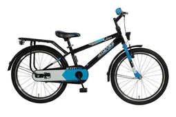Altec Stitch 22 inch jongensfiets Zwart-Blauw Remnaaf