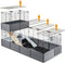 Ferplast Multipla Double - Dierenverblijf - 107.5x72x96.5 cm Grijs