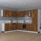 vidaXL - Hangkast - Lyon - 80x31x60 - cm - bewerkt - hout - gerookt - eikenkleurig
