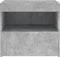vidaXL - Nachtkastje - met - LED-verlichting - 50x40x45 - cm - betongrijs