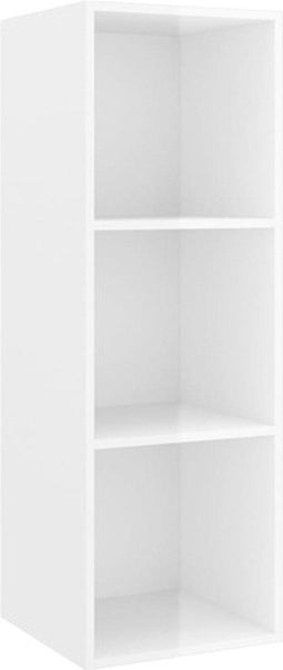 vidaXL - Tv-wandmeubel - 37x37x107 - cm - bewerkt - hout - hoogglans - wit