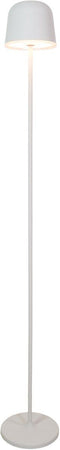 EGLO Mannera-L - Staande lamp - Oplaadbaar tot 47 uur - Draadloos - Dimbaar - Grijs/Wit - H 140 cm - Ø 16 cm