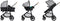 Bebeconfort Haze Trio - 3-in-1 reissysteem kinderwagen - 0-4 jaar (0-22 kg) - 2-in-1 zitgedeelte - Tinted Gray