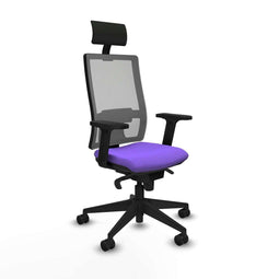 Bureaustoel met hoofdsteun Piqueras y Crespo 2D066N1 Lila