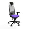 Bureaustoel met hoofdsteun Piqueras y Crespo 2D066N1 Lila