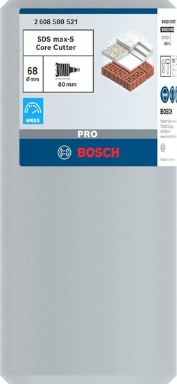 Bosch PRO SDS max-5 - Doosboren - Hardmetalen tanden - (1 stuk)