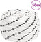 vidaXL - Boottouw - gevlochten - 20 - mmx50 - m - polyester - wit