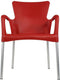 Bella terrasstoel rood
