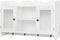 vidaXL Wandschap - Wandplank - 2 deurtjes met glas - wit