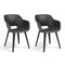 Akola Outdoor Chairs - Keter - Set van 2 - Grafiet - Hars - Ergonomisch