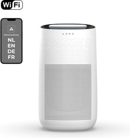 AENO AP1S Krachtige smart Luchtreiniger - Smart app NL - 25 dB - Tot 60m² - CADR 450 m³/h - Voorfilter - HEPA 13 filter - Koolstoffilter - Wit