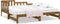 vidaXL - Slaapbank - uitschuifbaar - 2x(80x200) - cm - grenenhout - honingbruin