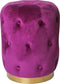 PTMD Poef Xelena paars velvet rond 36 X 36 X 47