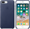Apple iPhone 7/8 Plus - Leren hoesje - Duurzaam leder - Donkerblauw