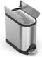 Simplehuman Butterfly - Prullenbak - 10 liter - RVS