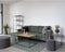 House Nordic Avery - Salontafel - zwart metalen frame eiken-look blad - zwart en eik