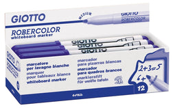 Giotto Robercolor whiteboardmarker, medium, ronde punt, blauw 12 stuks