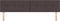 vidaXL - Hoofdbord - met - knopen - Donkerbruin - 200 - cm - Stof