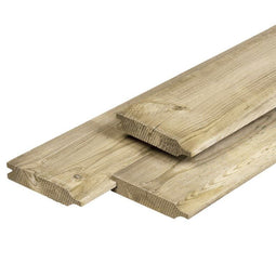 Tuindeco - Dubbel rabat Midden-Europees grenen 1,8x14,0x360 cm Tuindeco