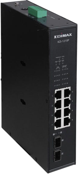 Edimax IGS-1210P - Netwerk switch - 8x PoE+ 240W - Zwart