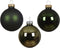 Kerstbal glas d6 cm groen 49st