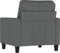vidaXL Fauteuil 60 cm stof donkergrijs