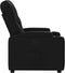 Fauteuil verstelbaar kunstleer zwart