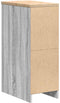 vidaXL - Garagekast - 30x51x85 - cm - massief - grenenhout - grijs - sonoma