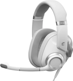 EPOS H6 PRO - Gesloten gaming headset - Lift-to-mute microfoon - Wit Zilver